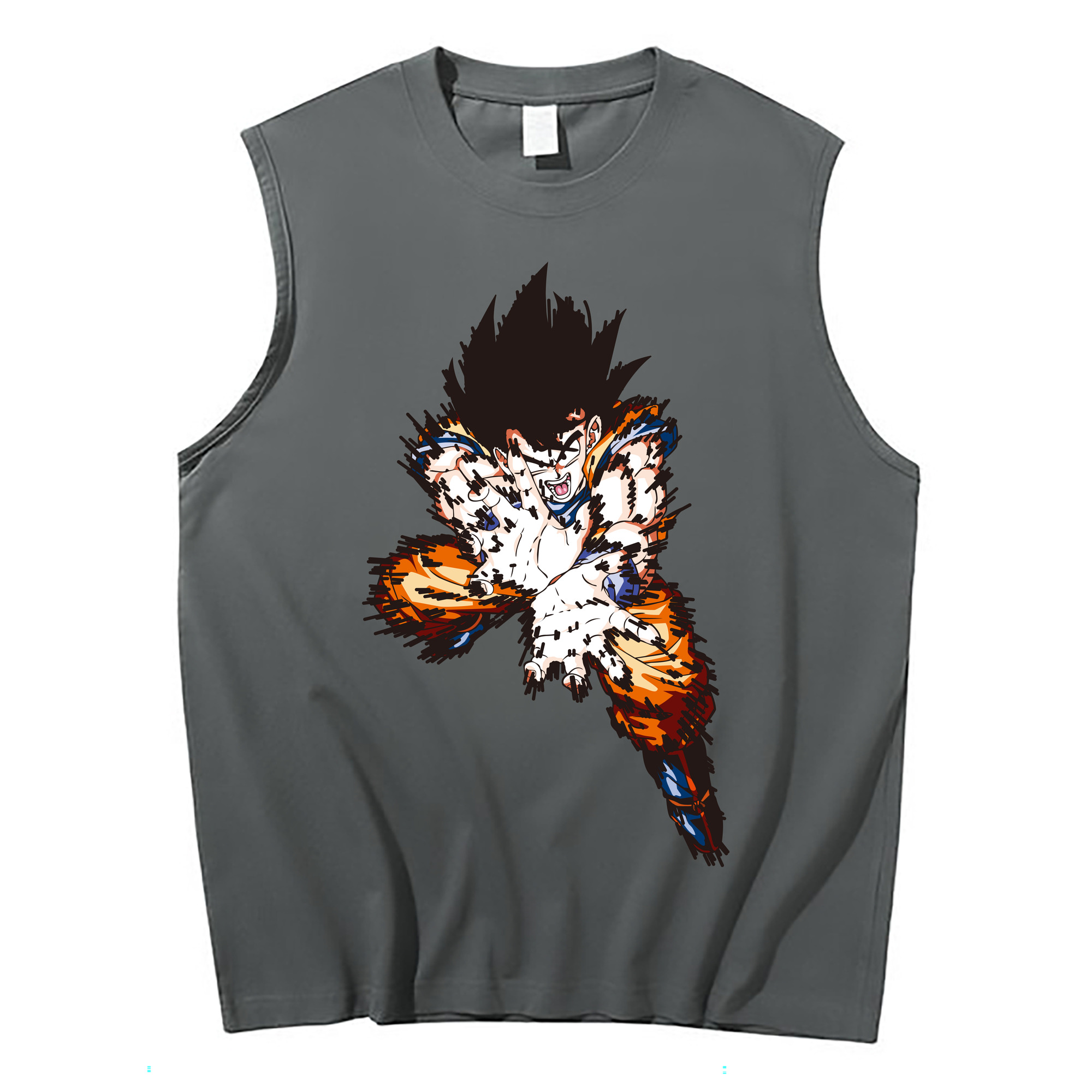 （画像用） ドラゴンボール 孫悟空（そん ごくう）Son Goku カカロット DRAGON BALL Kakarotto コットン100％タンクトップ（フロントプリント）